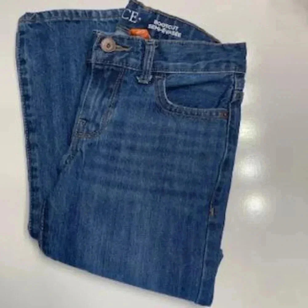The Children's Place Boys' Basic Bootcut Jeans size 7 Elastic Waistband - Picture 16 of 16